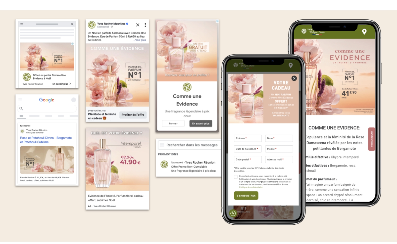 Déploiement multicanal de la campagne sur mobile et desktop